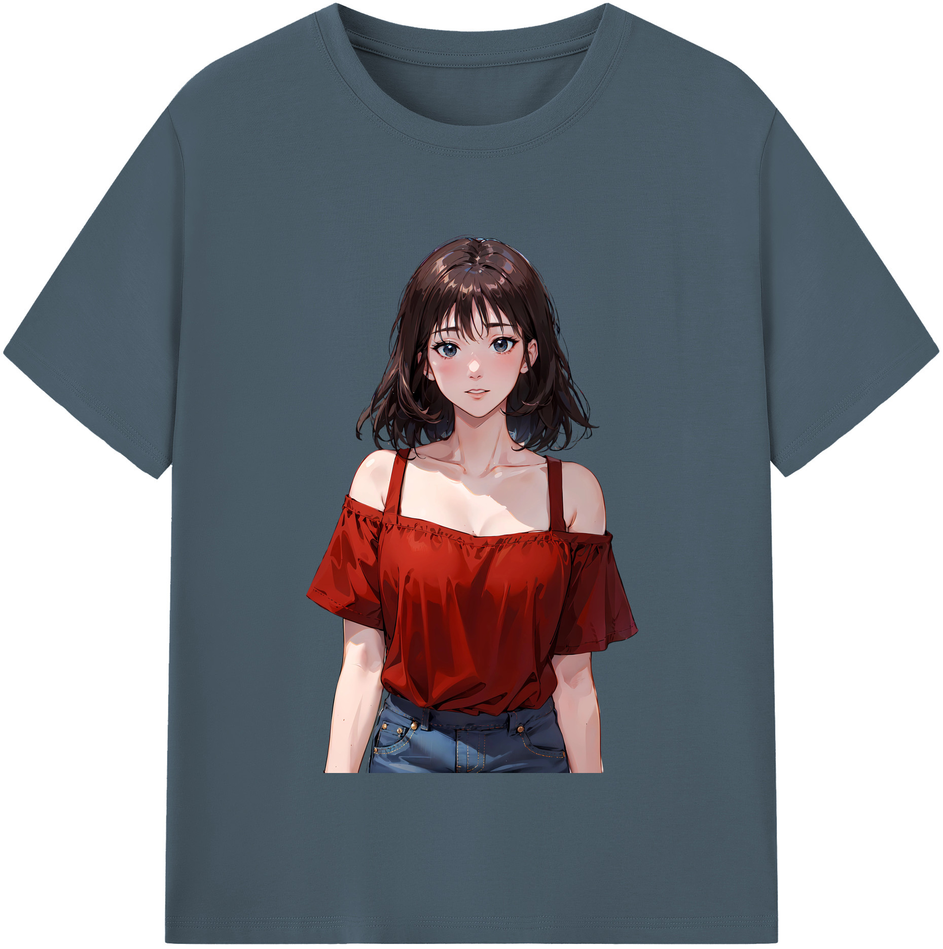 SLAM DUNK／スラムダンク 綿100％半袖Tシャツ（フロントプリント）